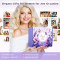 YFONG Spa Gifts for Women, Birthday Gifts for Women, Self Care Get Well Soon Gifts Basket for Mom, Wife, Girlfriend, Sister, Purple Gift Set for