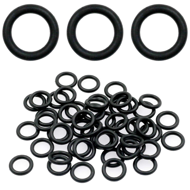50Pcs Power Pressure Washer O-Rings for 1/4 Inch M22 Quick Connect Coupler (Black)