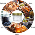 4oz Glass Jars With Regular Lids,Mini Wide Mouth Mason Jars,Clear Small Canning Jars With Gold Lids,Canning Jars For Honey,Herbs,Jam,Jelly,Baby
