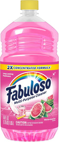 Fabuloso Multi-Purpose Cleaner & Floor Cleaner, 2X Concentrated, Watermelon Scent, 56 Fluid Ounces