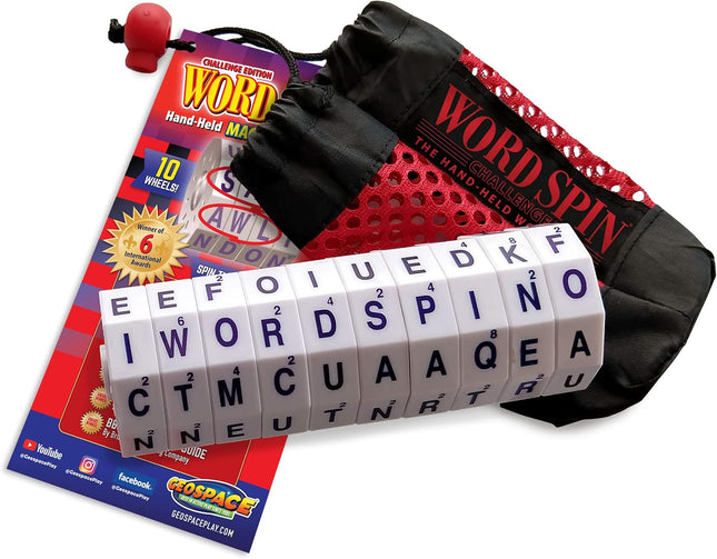 Geospace The Original Handheld Magnetic Spin Game, Take-Along Travel Edition wit