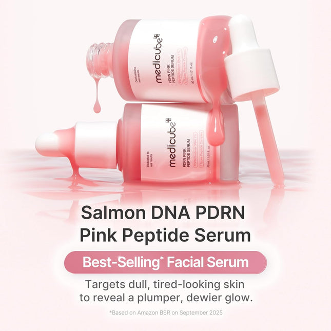Medicube Salmon DNA PDRN Pink Peptide Serum, Pink Glow Serum, Peptide, Niacinami