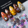 Christmas Nail Glitter Sequins, 24 Grids Holographic Snowflake Nail Art Flakes Xmas Tree Snowmen Santa Claus Stars Christmas Nail Design Winter
