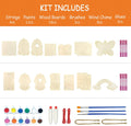 Crafts for Kids Ages 4-8 - 4 Pack DIY Bird House Wind Chime Kit - Build and Paint Birdhouses Wooden Arts Kits Easter Basket Stuffers Gifts for