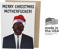 Sleazy Greetings Funny Merry Christmas Card For Men Women | Samuel L Jackson Rude Christmas Card For Him Or Her | Funny X-Mas Card