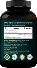 Naturebell Vitamin E Oil Softgels, 1,000 IU per Serving, 300 Pills | Essential Antioxidant Supplements, Easily Absorbed Form Ã¢ÂÂ Supports Skin,