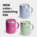 Hydro Flask Coffee Mug – Insulated Stainless Steel, Non Spill, Leak Resistant Travel Mug 12 Oz Birch Gray 12 Oz TONAL BIRCH