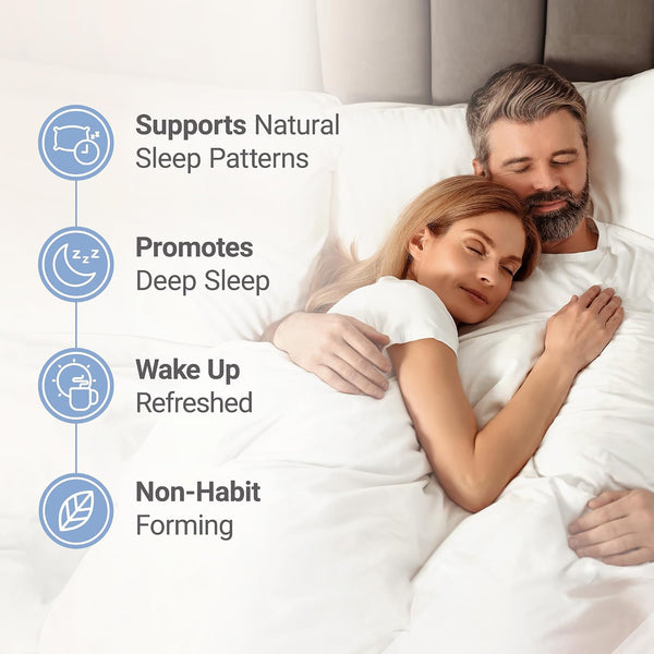 Nested Naturals Luna Sleep Supplement, Melatonin Free, Non-Habit Forming Herbal Sleep Supplement, Adult Bedtime Support, Help Sleeping