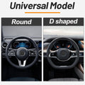 KAFEEK Elastic Stretch Steering Wheel Cover,Warm in Winter and Cool in Summer, Universal 15 inch, Microfiber Breathable Ice Silk, Anti-Slip,