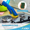 AIDEA Heavy Duty Scrub Sponge-50 Count, Cleaning Sponge, Kitchen Dish Sponge, Effortless Cleaning Eco Scrub Pads for Dishes,Pots,Pans All at Once