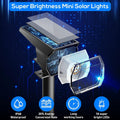 EIUIO Solar Outdoor Lights, 3 Lighting Modes Solar Spot Lights Outdoor with Auto On/Off, Waterproof Landscape Lighting for Garden Yard Pathway