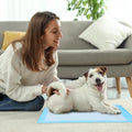 FluffyDream Super Absorbent Waterproof Dog and Puppy Pet Training Pad, Housebreaking Pet Pad,Blue (17.6"x23.6" (50PCS)) 17.6"x23.6"(50PCS)