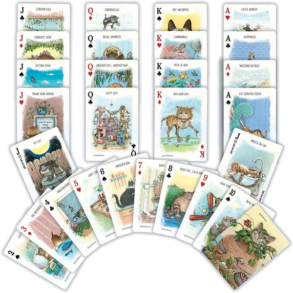 Masterpieces Officially Licensed Cats Playing Cards - 54 Card Deck for Adults