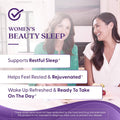 Doctor'S Best Womens Beauty Sleep with Magnesium, Theanine, Melatonin, Sleep & Relaxation Support, Non-Gmo, Gluten Free, Soy Free, Vegan 60 Veggie
