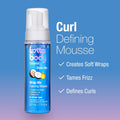 Lottabody Wrap Me Foaming Mousse with Coconut & Shea Oils, Lightweight Moisture-Rich Curl-Defining & Frizz-Control Styling Mousse for Natural
