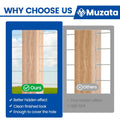 Muzata 50Pack Cable Railing Level Protector Sleeve for Wood Post CR13 | Deck Cable Railing Hardware for OD 1/8" Wire Rope, ONLY for Wood Post on
