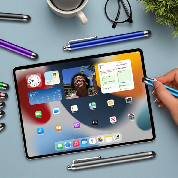 Stylus Pen [10 Pack] Universal Capacitive Touch Screen Pens for Tablets, iPad mini, iPad Pro, iPad Air, Smartphones, Samsung Galaxy - Multiple