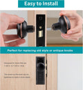 Vintage Oil Rubbed Bronze Door Knob Set with Spindle,1 Pack 1 Pack Oil Rubbed Bronze