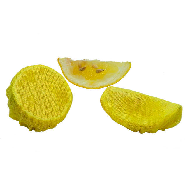 Regency Wraps Stretch Wraps, Lemon Wedge Bag, the Real Woven Cotton Cloth Covers, Yellow, 100-Pack, Seed-Free Squeezing 