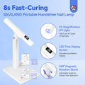 SAVILAND Flash Cure Nail Lamp U V Light for Gel Nails with Magnetic Stand Shine