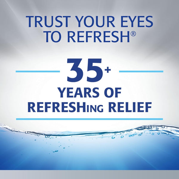 REFRESH OPTIVE Advanced PF Lubricant Eye Drops Preservative-Free Artificial Tears, 0.01 fl oz (0.4 mL), 30 Single-Use Containers