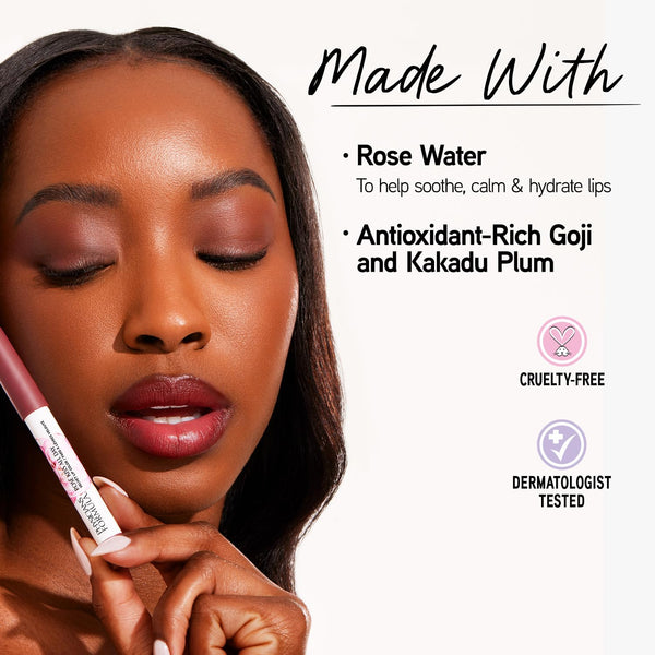 Physicians Formula Rosé Kiss All Day Velvet Lipstick LIp Color Makeup, Red I Do | Dermatologist Tested, Clinicially Tested I Do 1 Count (Pack of 1)