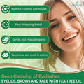 NOVEHA Tea Tree & Coconut Oil Eyelid & Lash Wipes | for Demodex, Blepharitis & Itchy Eyes, Box of 60 Individually Wrapped Eyelash Wipes with Aloe