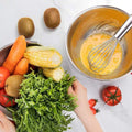 Umite Chef Mixing Bowls with Airtight Lids，6 piece Stainless Steel Metal Nesting Storage Bowls, Non-Slip Bottoms Size 7, 3.5, 2.5, 2.0,1.5, 1QT,
