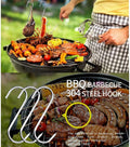5.12inch Meat Hooks,20Pcs 304 Stainless Steel Butcher Hook Smoking Hooks,Hanging, Drying, Butchering, BBQ, Grilling，Jerky. (5.12in)