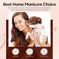 modelones Gel Nail Polish Set -6 Colors Nude Brown Gel Polish Kit Neutral Raspberries Purple Pearl Glitter Nail Polish Soak Off LED Starter Kit
