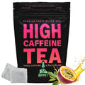 High Caffeine Tea - Highly Caffeinated Passion Fruit Black Tea - Natural Blend, High Energy Tea, Coffee Alternative With 200mg Caffeine, Herbal
