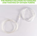 Oxygen Tubing Swivel Connector - 10 PCS Cannula Connectors, Avoid Tube Tangles (Male to Male)
