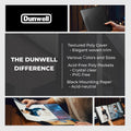 Dunwell Photo Album 8x10 (Black) with Black Mounting Paper, 8 x 10 Photo & Art Portfolio Presentation Book, 24 Clear Sleeves, Each Shows 48 Pages,