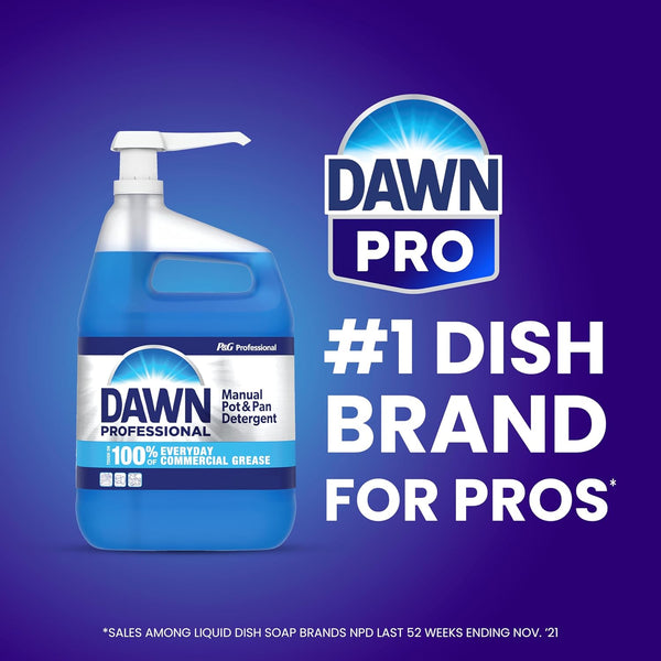 Dawn PRO Manual Pot and Pan Detergent, Dish Soap Liquid for Dishwashing by Hand, Bulk Concentrate for Commercial Use, 5 gal 640 Fl Oz (Pack of 1)