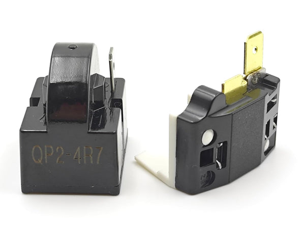 Compressor Start Relay 4.7 Ohm 1-Pin PTC Overload Kit | Compatible with Mini Fridges Compact Refrigerators Beverage Wine Coolers Deep Freezers