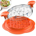 SURETIVIAN Chicken Shredder Tool Twist Large Chicken Breast Shredder with Brush&Fork, Visible Meat Shredder Machine, Anti-Slip Strip, Ergonomic