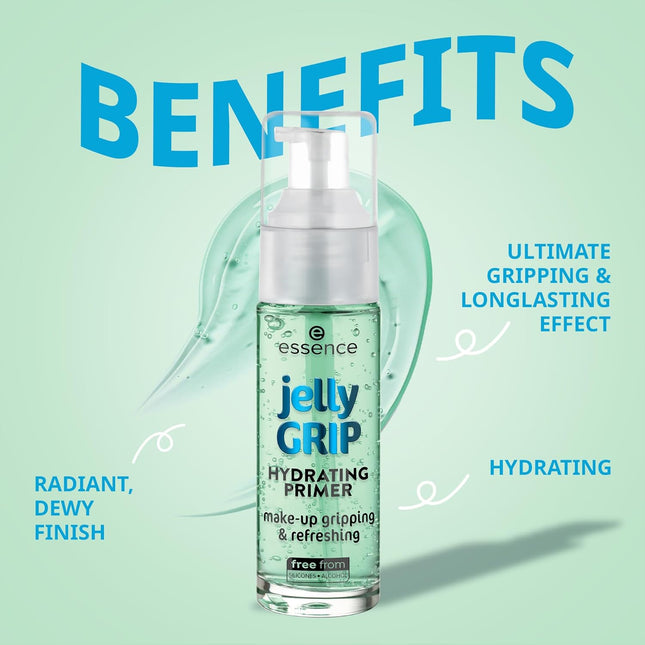 Essence | Jelly Grip Hydrating Primer | Hydrates Skin & Grips Makeup for Long La