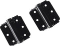 Hardware Essentials 852868 Hardware Essentials 852546 Satin Brass Double-Acting (3-Inch) Black Adjustable Screen Door Spring Hinge, 3" (76.2Mm), 2
