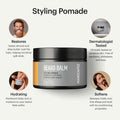 MANSCAPED® Beard Balm, Styling Pomade with Shea Butter, Coconut Oil & Beeswax - Moisturizes, Softens, Strengthens & Shines Beards, Mustaches &
