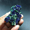 Wixine 1Pcs Natural Azurite Malachite Crystal Mineral Specimen Healing Stone 1-3cm