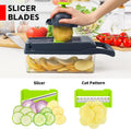 Vegetable Chopper, Pro Onion Chopper, 14 in 1Multifunctional Food Chopper, Kitchen Vegetable Slicer Dicer Cutter,Veggie Chopper With 8