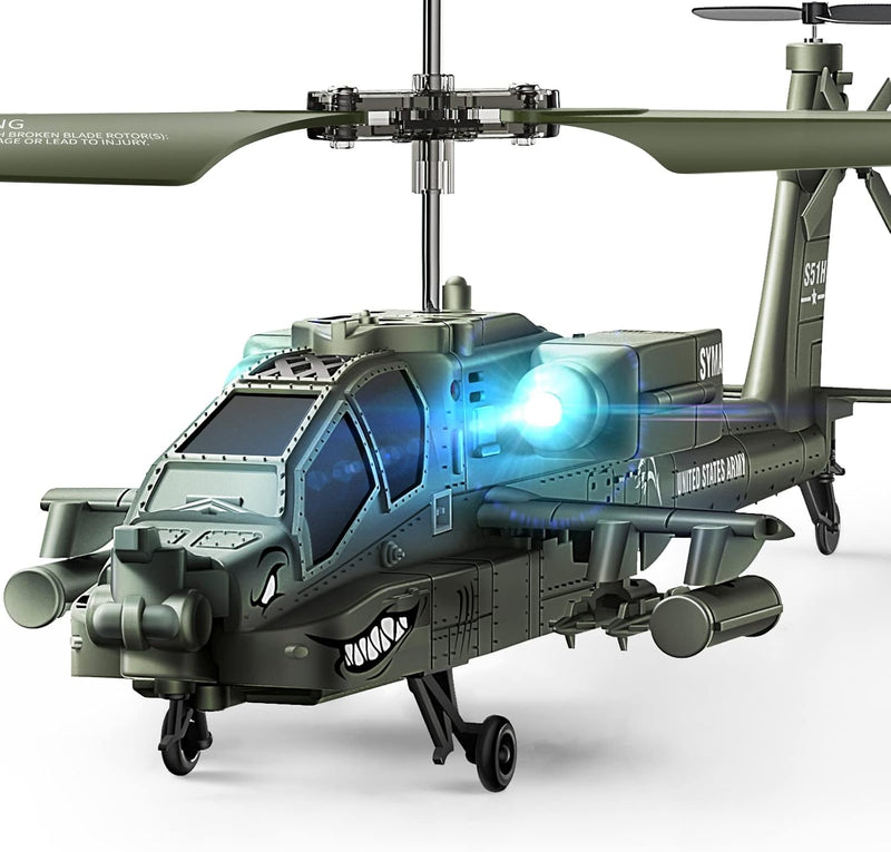 SYMA RC Helicopters, S51H Remote Control Helicopter 2.4Ghz Military Army Toys for Boys Girls Kids with Altitude Hold, One Key Take Off/Landing,