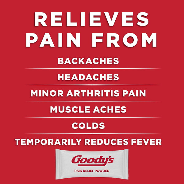 Goody's Back and Body Pain Relief Powder, 24 ct (Pack of 1) Orange 24 Count (Pack of 1)