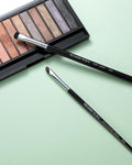 EIGSHOW Eyeshadow Smudge Brush & Eyeliner Brush, High-End Precision Eye Makeup Tools for Blending Cat Eye, Winged Liner (E865&E806) Black+E806