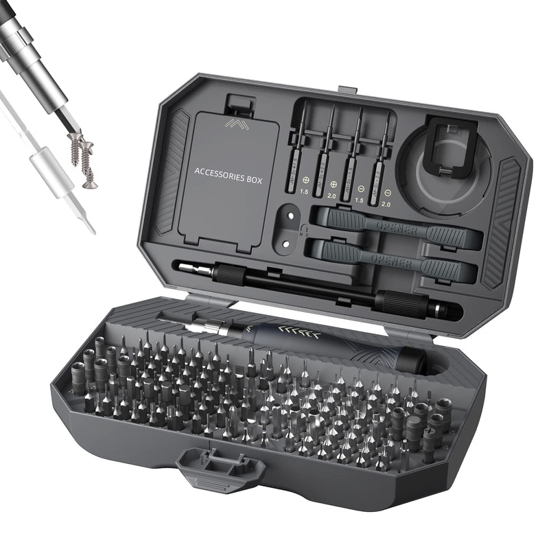 JAKEMY 164 in 1 Precision Screwdriver Set, Laptop Screwdriver Kit, Professional Computer Screwdriver Repair Tools with T5 T6 Torx Screwdriver Bit
