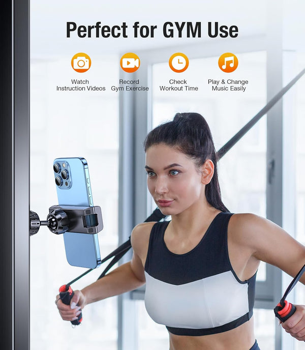 Magnetic Phone Holder for GymÃ£ÂÂStrong MagnetsÃ£ÂÂGym Magnetic Phone Holder Attach to Metal Surface, Magnetic Phone Mount for Gym Accessories