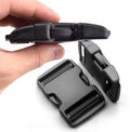 2 Inch Belt Buckle Clip, 2 Pack Quick Side Release Buckles Extra Thick Dual Adjustable Heavy Duty Plastic Buckle Replacement for 2''(50mm) Nylon