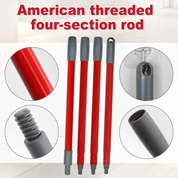 Spin Mop Head Replacement,Iron Spin Handle,Brush and Base Compatible with O Cedar Easywring 1 Tank System,Microfiber Mop Refills and 30-58" Handle