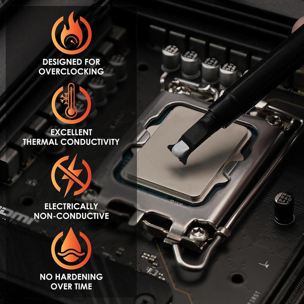 Thermal Grizzly Kryonaut - 1 Gram - Extremly High Performance Thermal Paste - for Demanding Applications and Overclocking CPU/GPU/PS4/PS5/Xbox