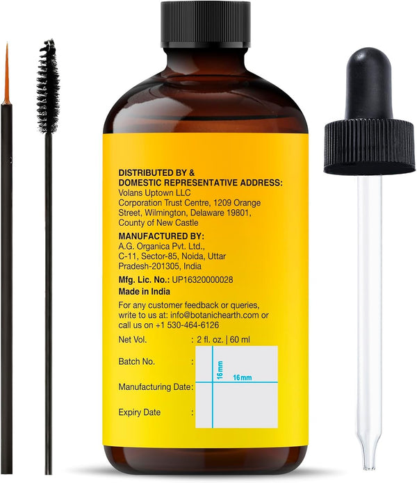Botanic Hearth Vitamin E Oil 2 Fl Oz |100% Pure and Natural- Cold Pressed & Hexane Free Natural Hair Growth Oil for Eyelashes, Eyebrows, Skin,